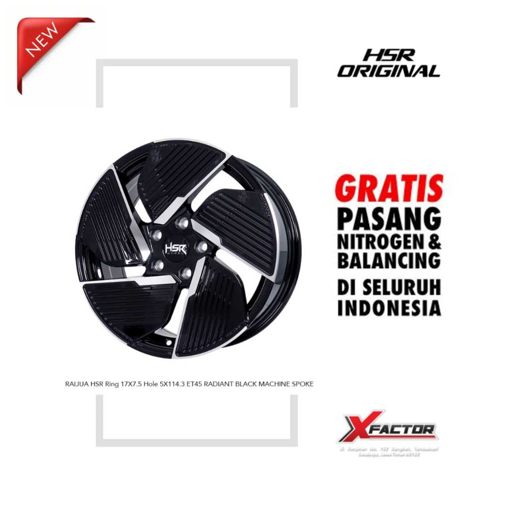 VELG MOBIL HSR R17 HSR RAIJUA R17X7.5 H 5X114,3 ET45