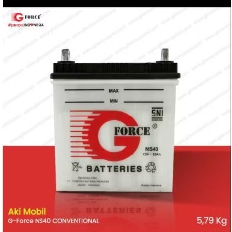 Aki Mobil G-Force NS40 / 32B20R 12 V 32Ah (aki basah)