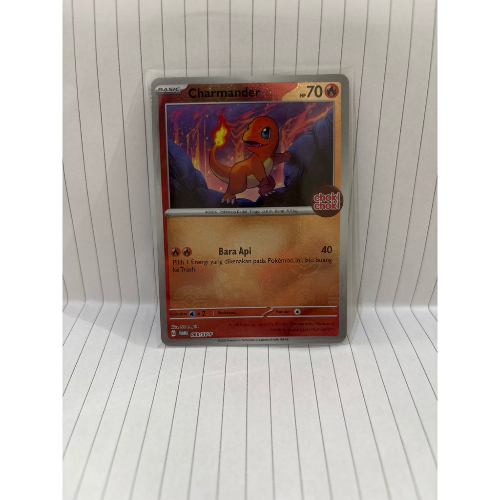Kartu Pokemon charmander choki choki PROMO HOLO
