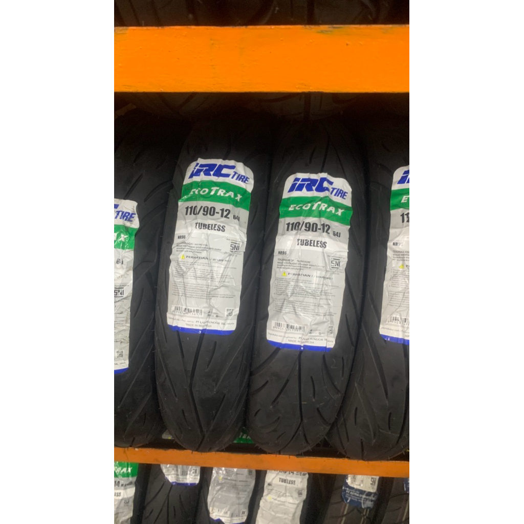 BAN LUAR IRC ECOTRAX 110/90-12 TUBELESS. SCOOPY,FAZIO