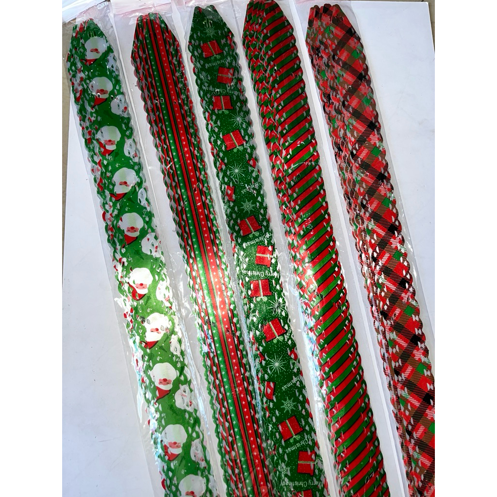 pita serut pita parcel pita tarik tema natal 32mm