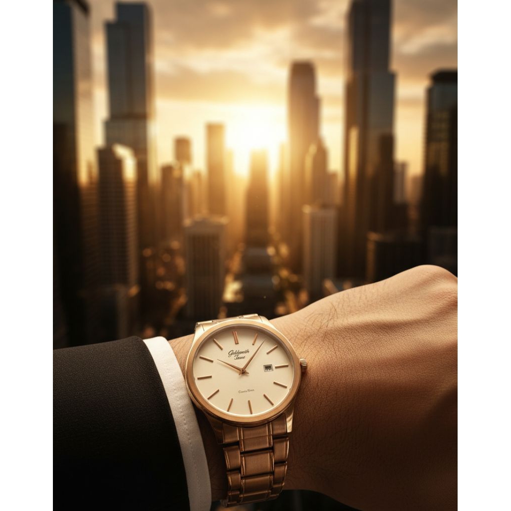 jam tangan pria Goldsmith time 8008