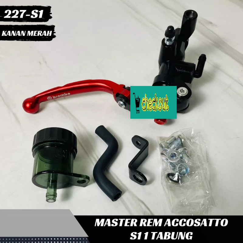 Master Rem Brembo Copy Accosato RCB S1 Master Rem Radial Tabung Smoke Copy Accosato Master Rem Acosa
