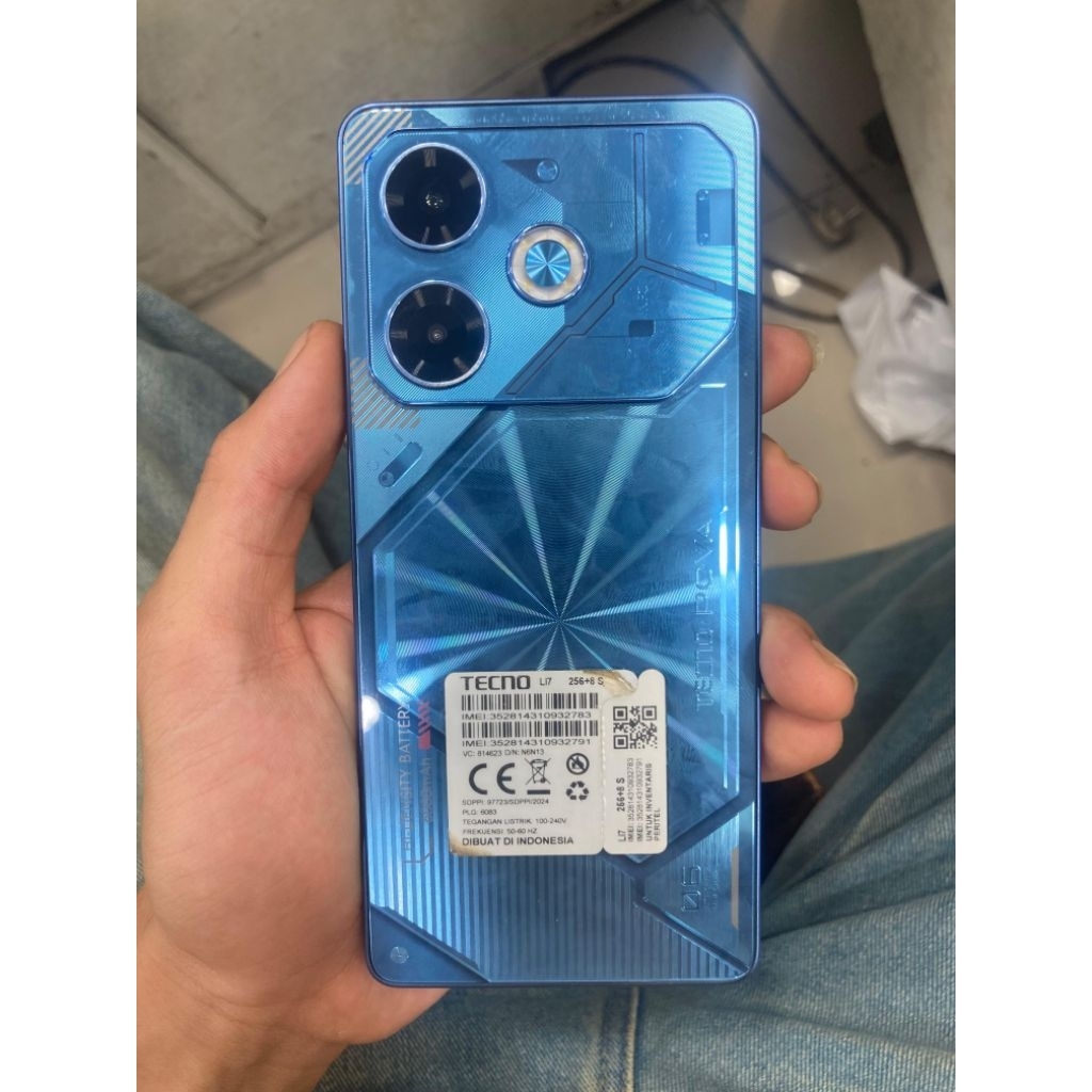 tecno pova 6 8/256gb second fullset