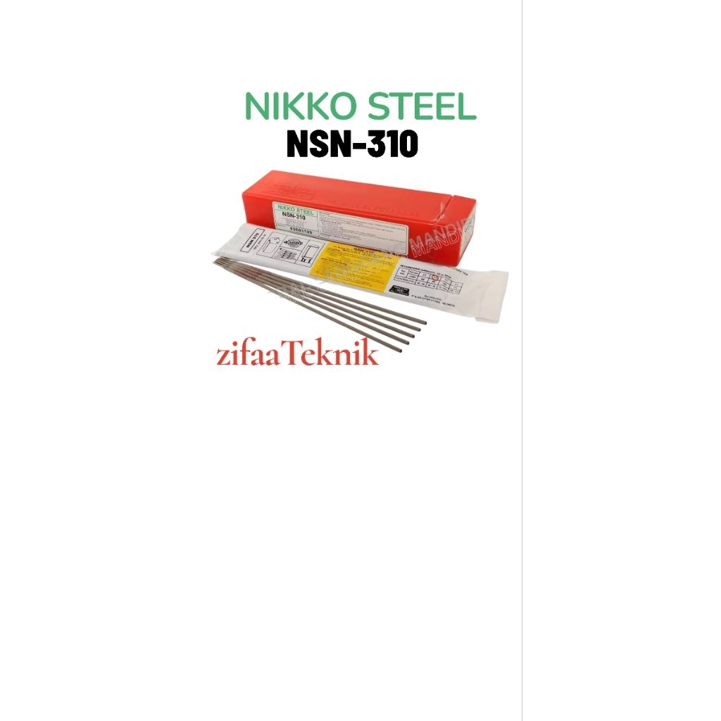 Kawat Las NIKKO STEEL NSN-310 2,6 mm 3,2 mm 4.0 mm Kawat Las Stainless Steel