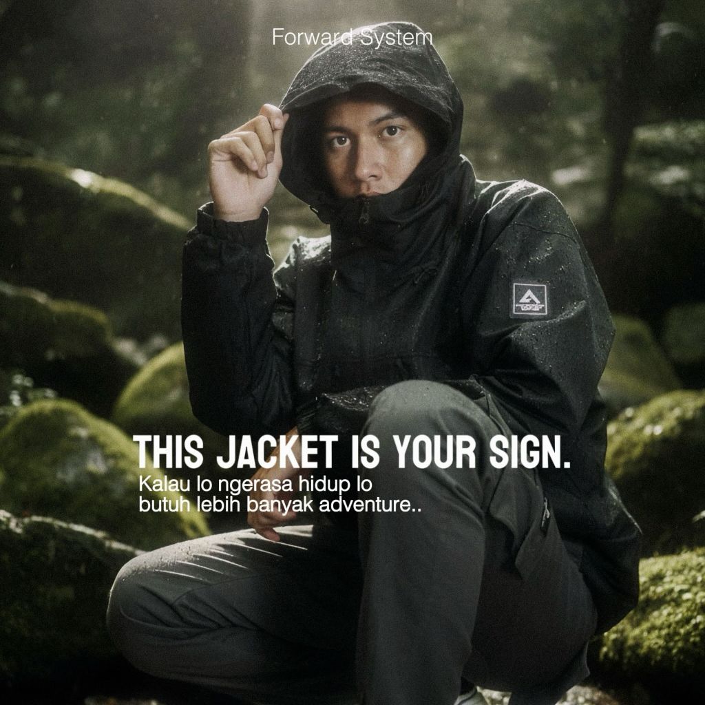 FORWARD SYSTEM Jaket Gunung Gorpcore Seri Leuser Bahan Taslan JN forward