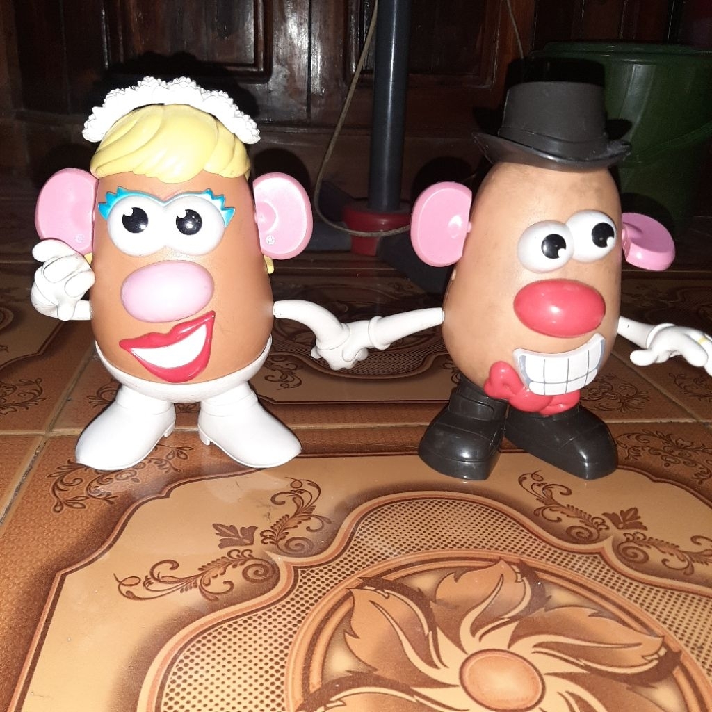 figure toy story mr potato & mrs potato wedding rare playskoll hasbro