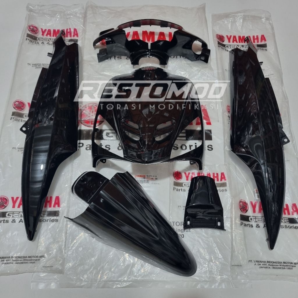 Body halus mio sporty full hitam sporty original yamaha body mio hitam cover body mio sporty 5TL ori