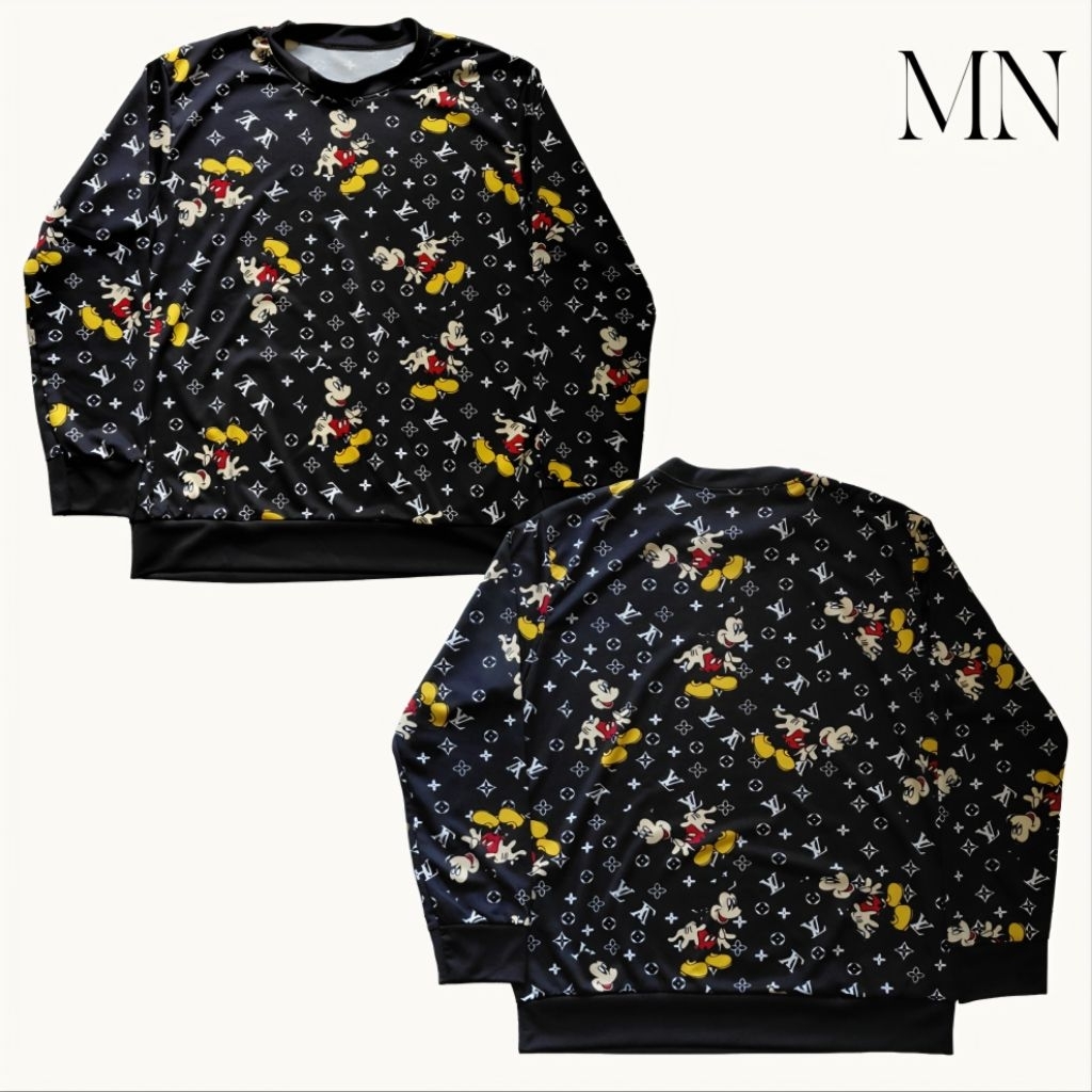 Disney Pattern Long Sleeve T-Shirt - Black