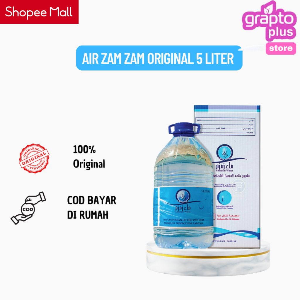 AIR ZAMZAM 5LITER ORIGINAL / air zamzam 5 liter