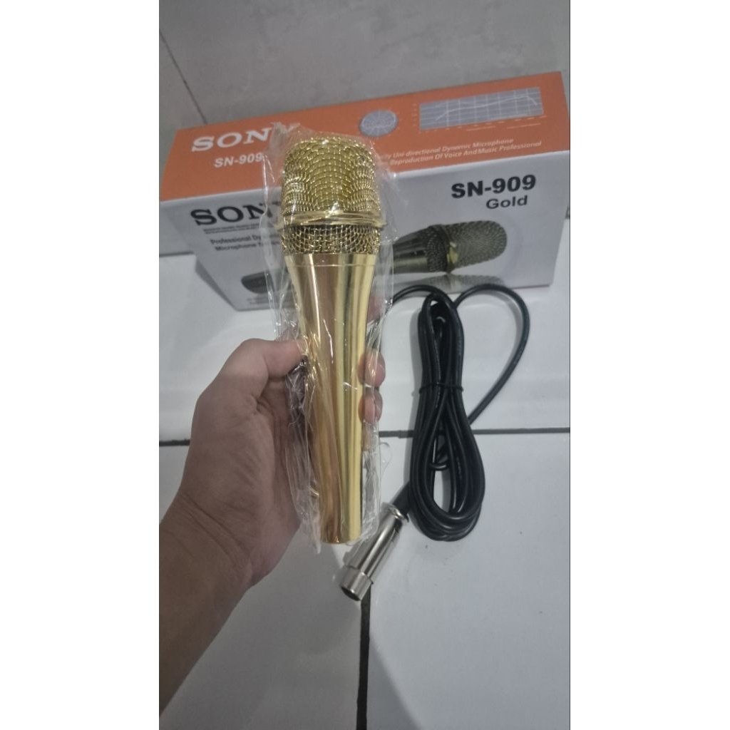 mic sony sn 909 gold