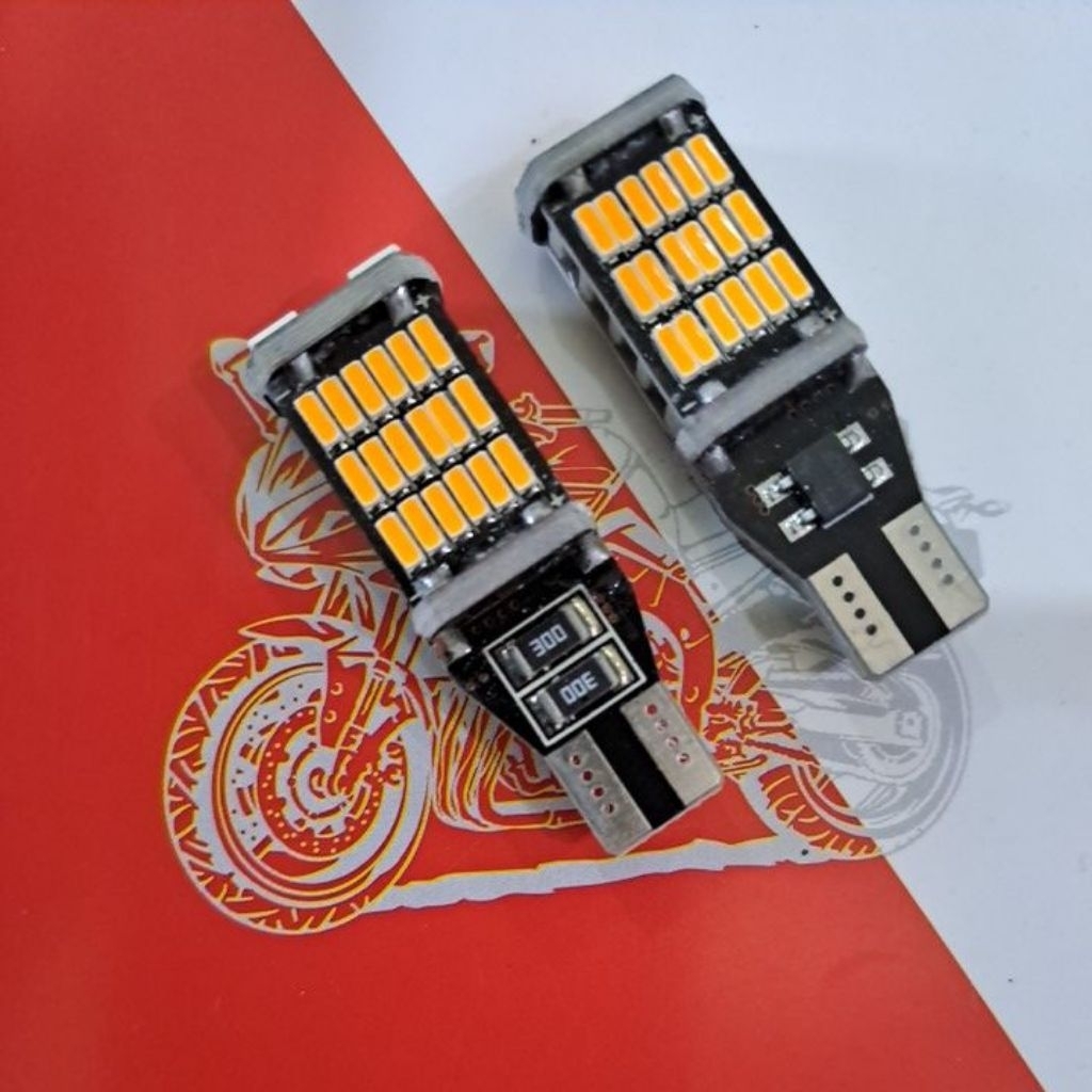 LAMPU SEN DAJJAL 45 LED LAMPU T10 KOTAK KECIL² UNIVERSAL