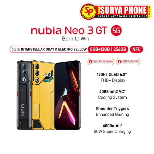 NUBIA NEO 3 GT 5G RAM 8GB l 256GB