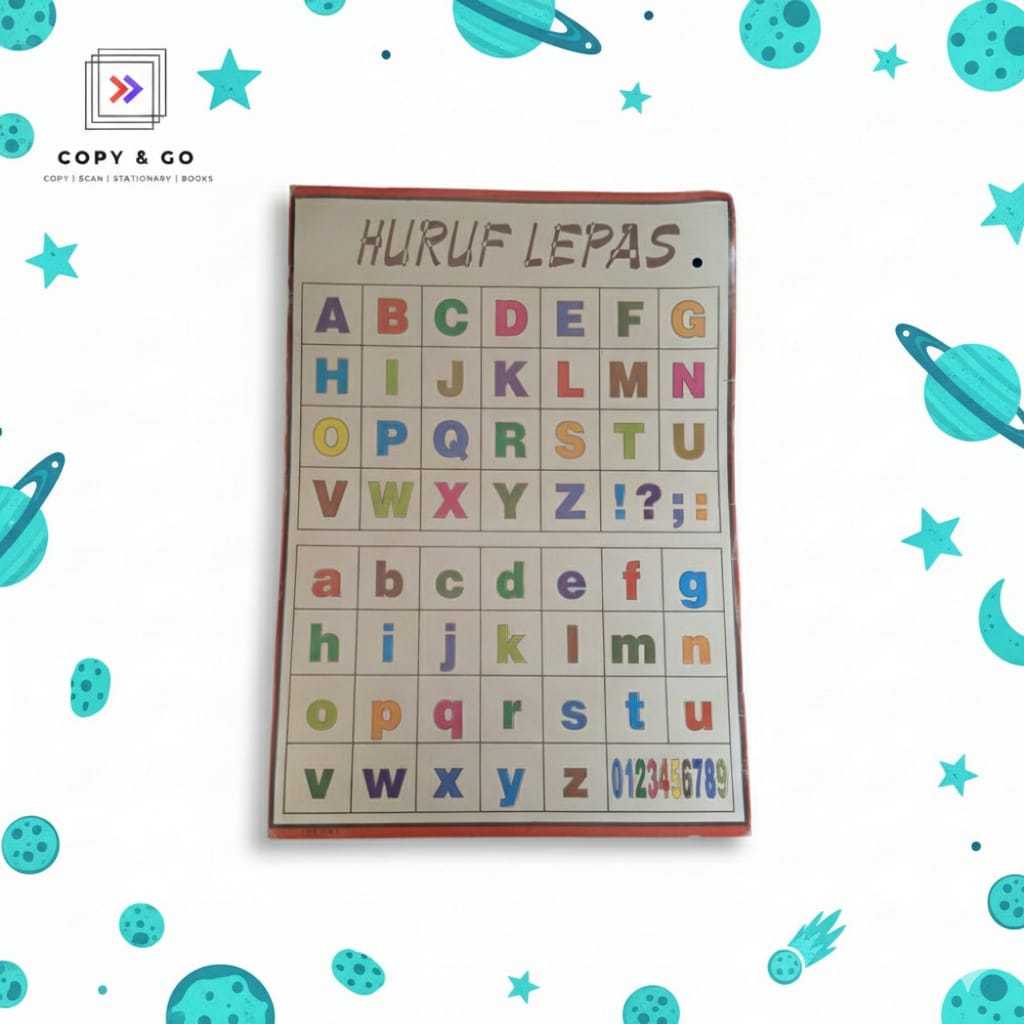 Poster belajar anak Paud/Tk