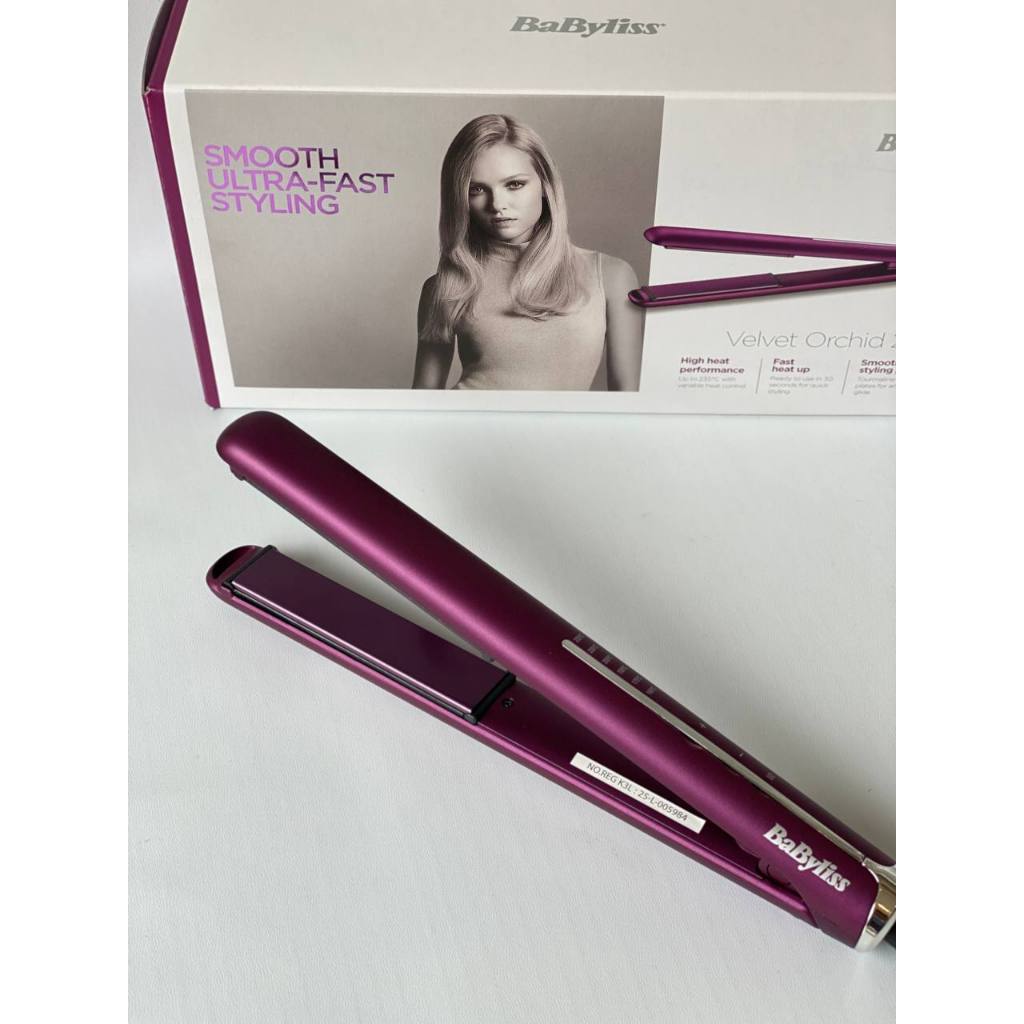BaByliss Velvet Orchid Hair Straightener || Garansi Resmi
