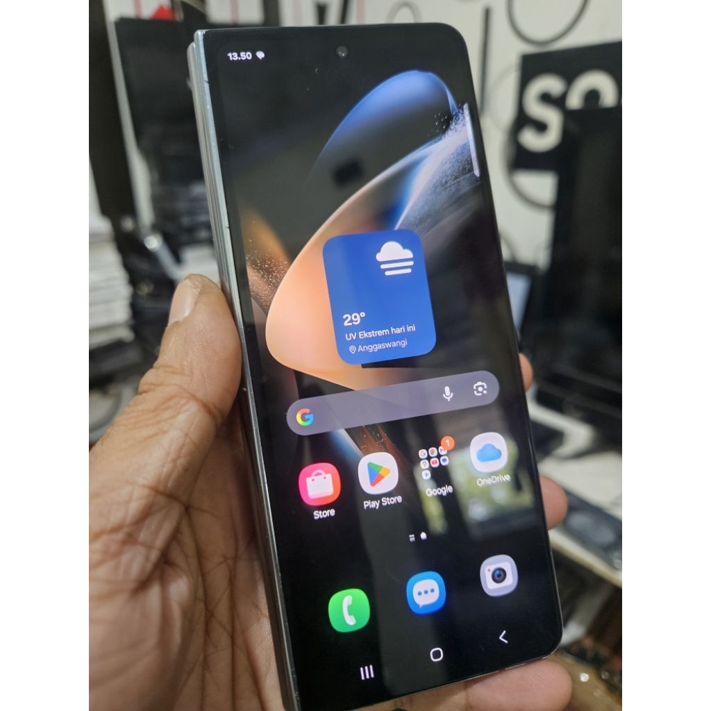 lcd depan samsung z fold 4 minus dikit original