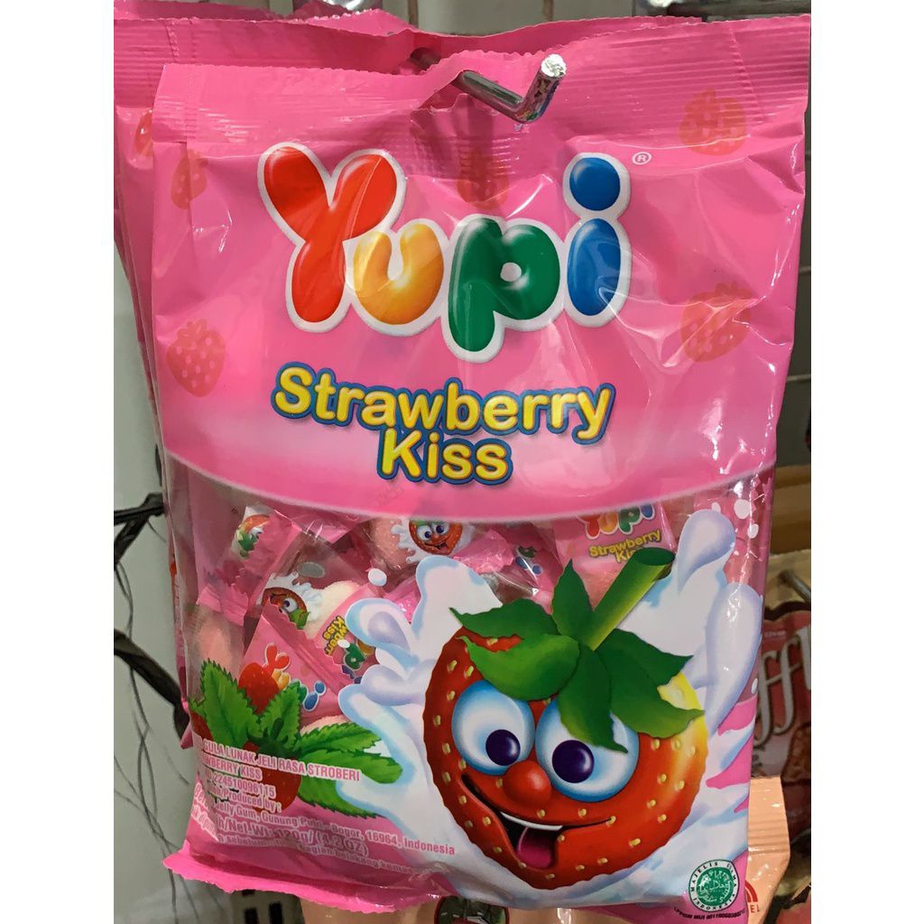 Permen Yupi Strawberry 120gr