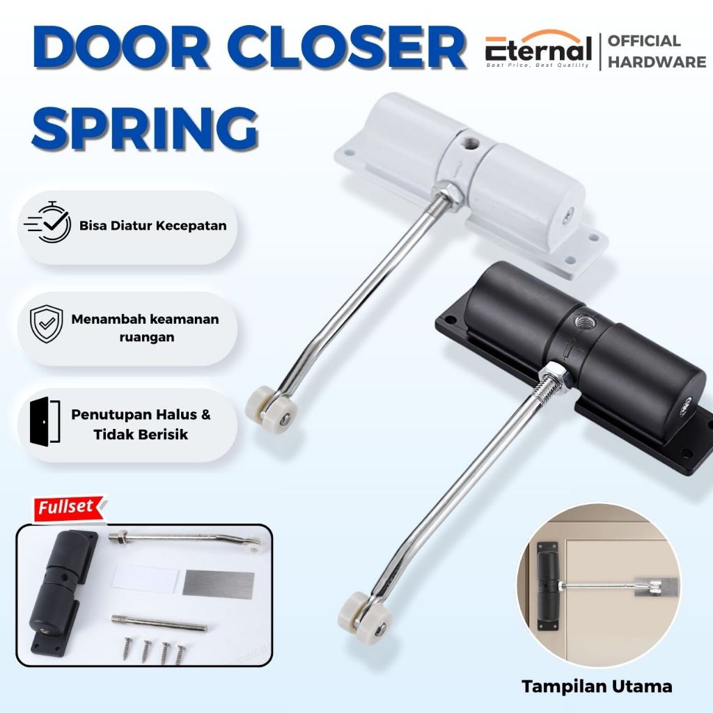 Penutup Pintu Otomatis Door Closer Hidrolik Anti Banting Peredam Pintu Rumah Kantor Hotel