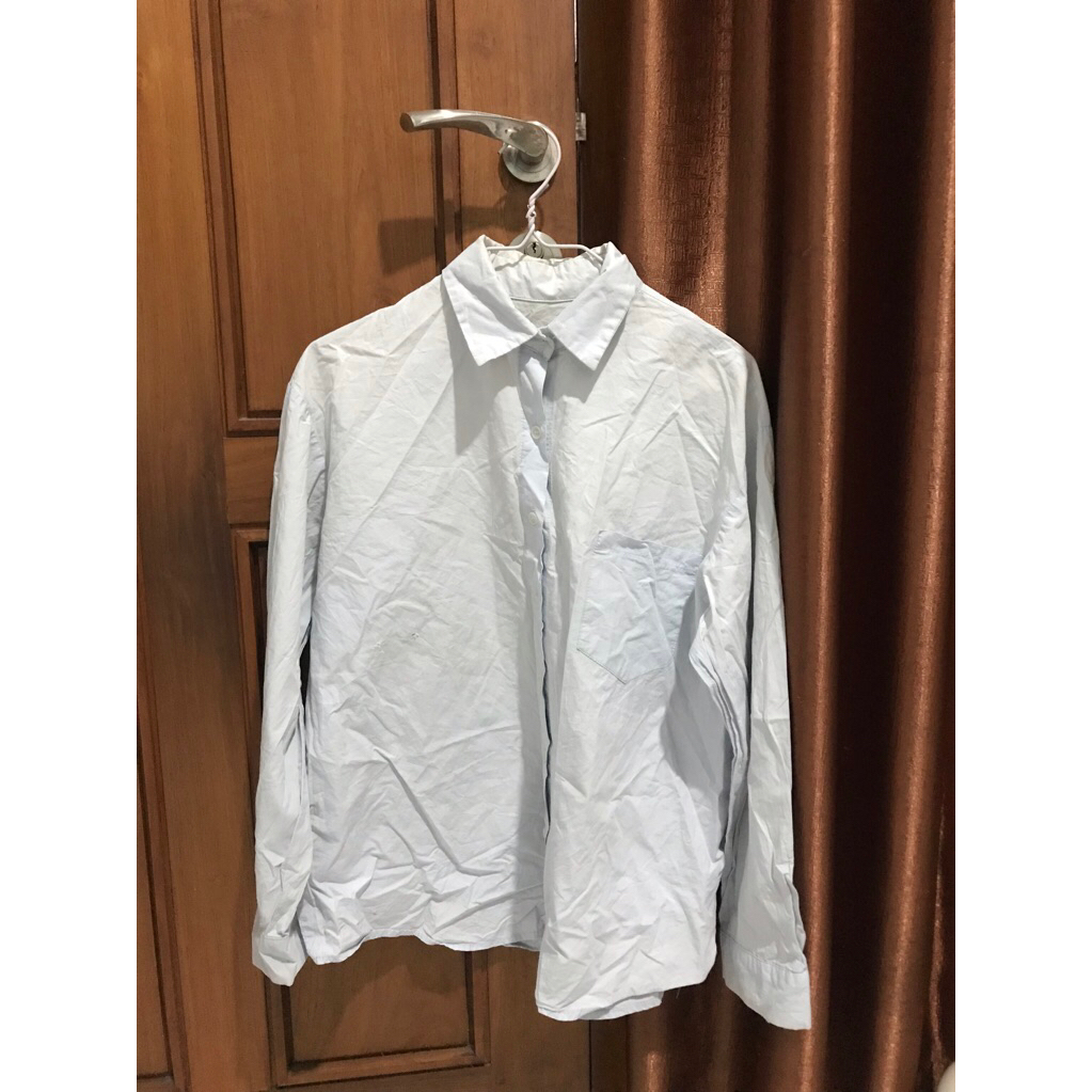 kemeja soft blue