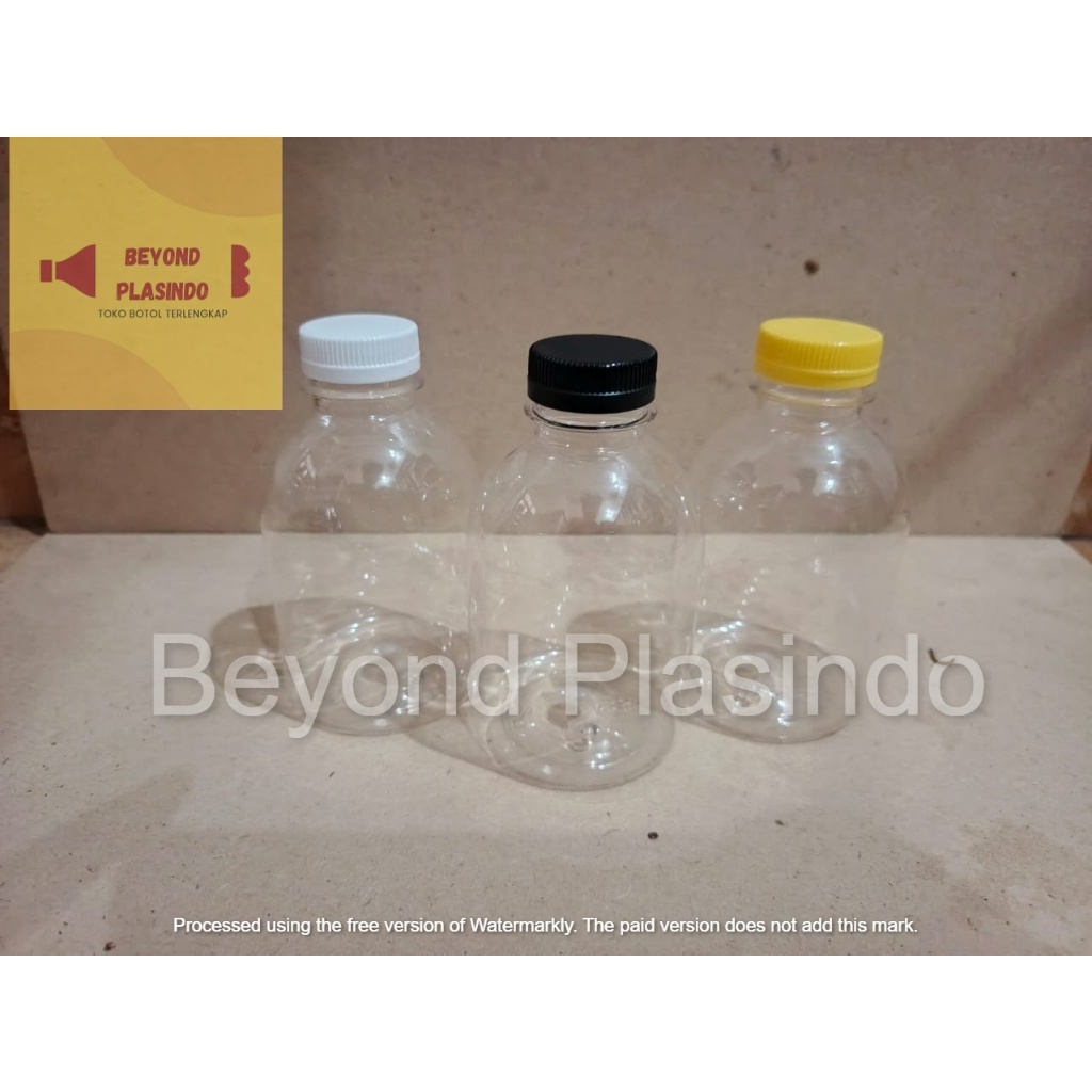 Botol Gemoy 250ml SN/Botol 250 ml Plastik PET Tutup LN/ Botol Gemoy 250 ml