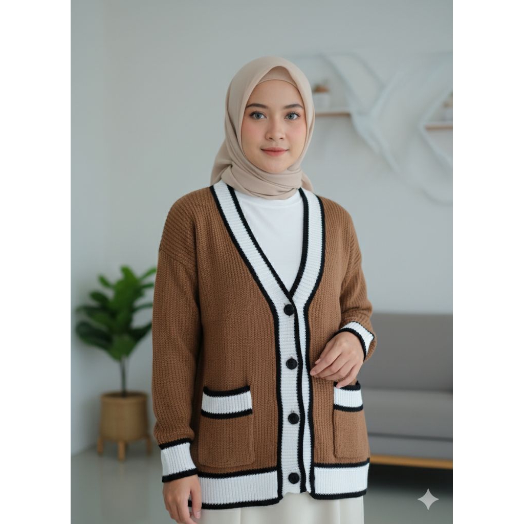 Cardigan Rajut Rhein Kancing 4