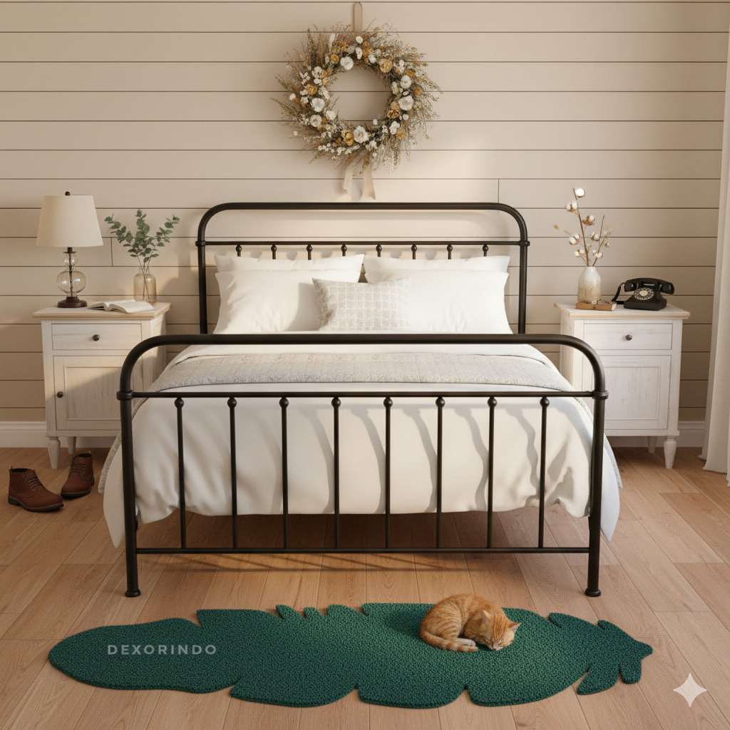 Keset Daun Pisang - Bohemian Leaf Mat | Karpet Keset Daun Pisang