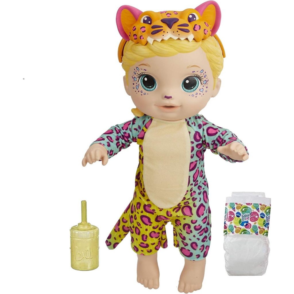 PROMO BONEKA BABY ALIVE RAINBOW WILDCATS, MACAN TUTUL, AKSESORI, MINUMAN, MAINAN BASAH, MACAN TUTUL