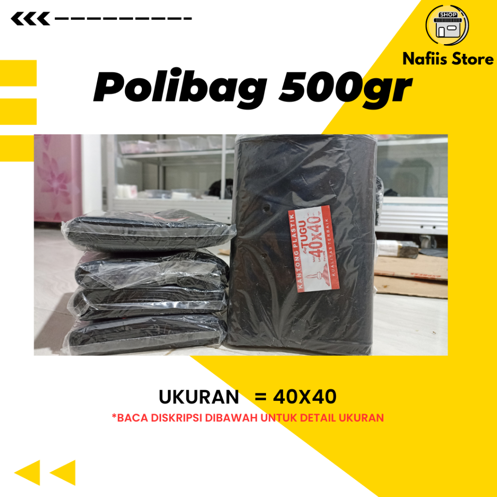 500gr Polybag Tanaman Ukuran 40x40 merk Tugu