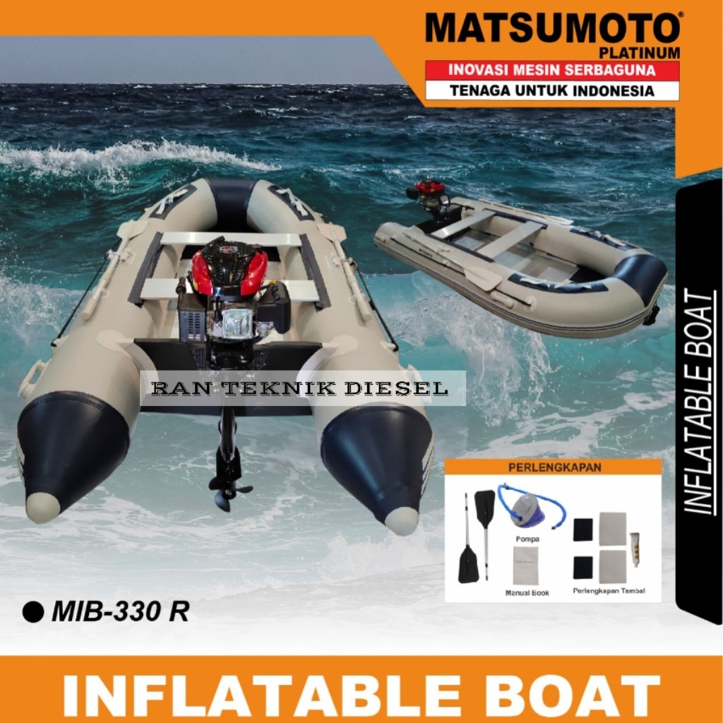 Perahu Karet 6 Orang Uk 3.3 x 1.5 MATSUMOTO MIB 330 R Inflatable Boat