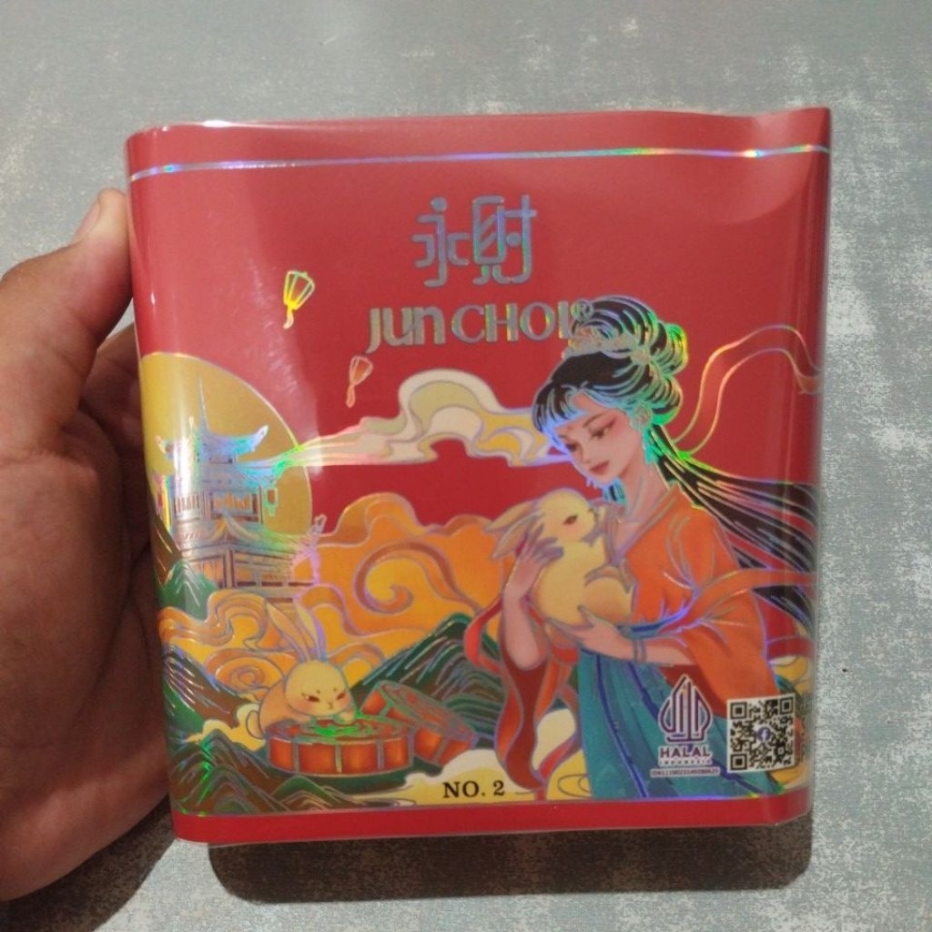 Kue bulan Jiutui  (uk kecil) tausa dan tausa campur gojin Jun choi