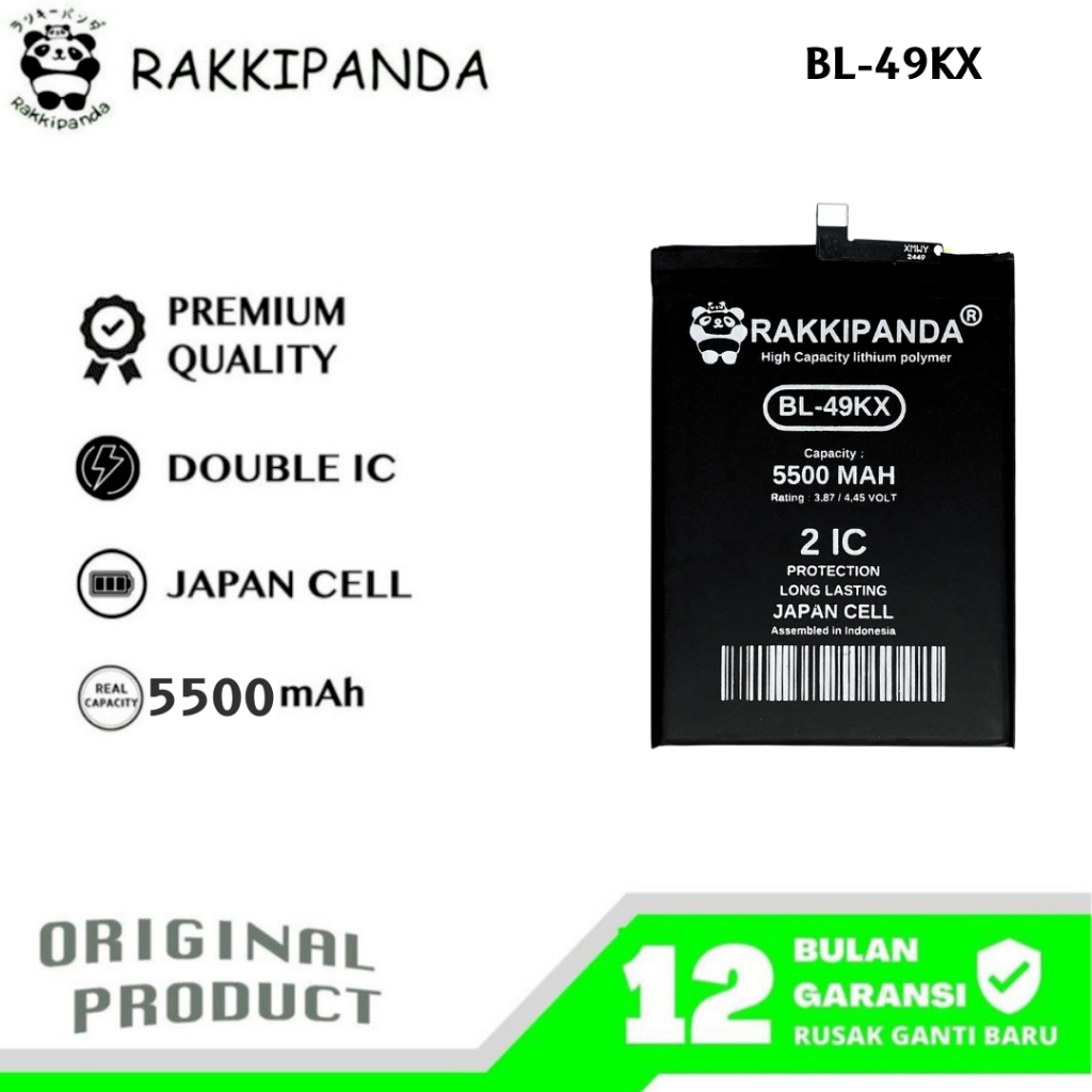 RakkiPanda - BL-49KX Infinix Note 11 NFC X663B / Note 12 X663/Note 12 G96 X670/Note 12 2023 X676C / 