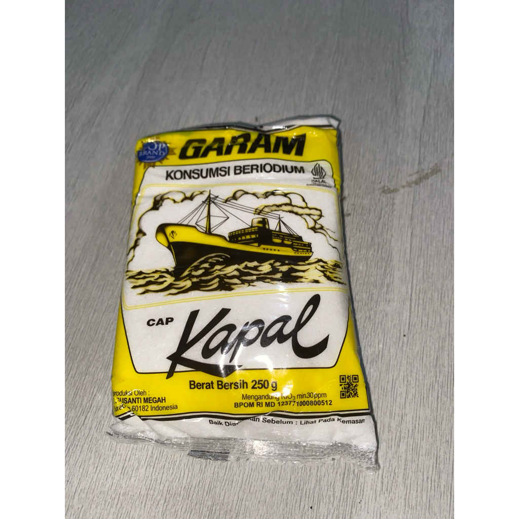 Garam beriodium cap kapal