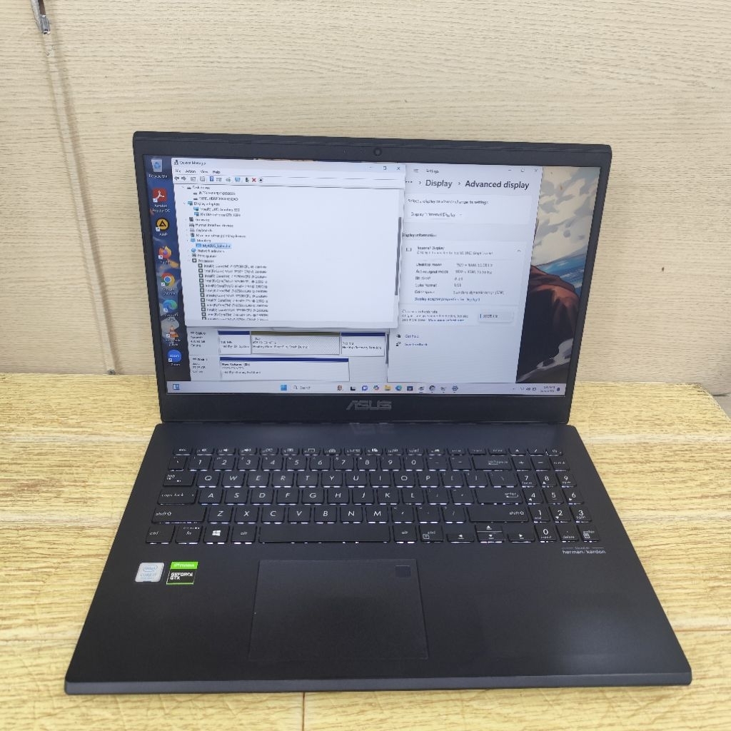 Laptop Second Gm ASUS VivoBook F571GT Core i7-9750h Ram 8gb Ssd 512gb Gtx 1650