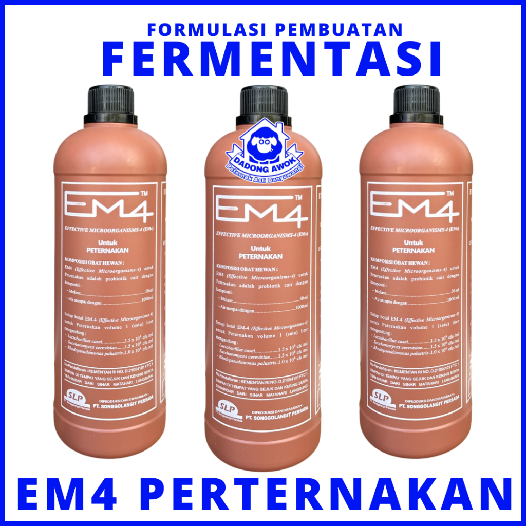 EM4 PETERNAKAN 1 LITER  - EM4 COKLAT -  Probiotik Pupuk Organik EM4 PETERNAKAN AYAM EM4 PERTANIAN
