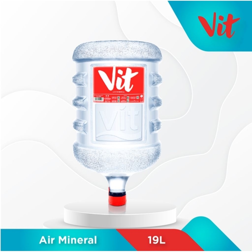 Galon VIT + Isi Air VIT 19 Liter (ASLI)