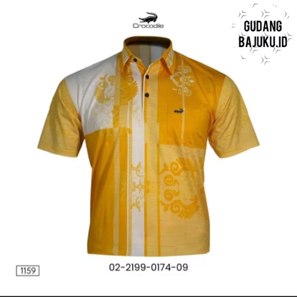 Kaos Kerah Kemeja Pria Crocodile Diamond/Platinum 0174 100% Ori