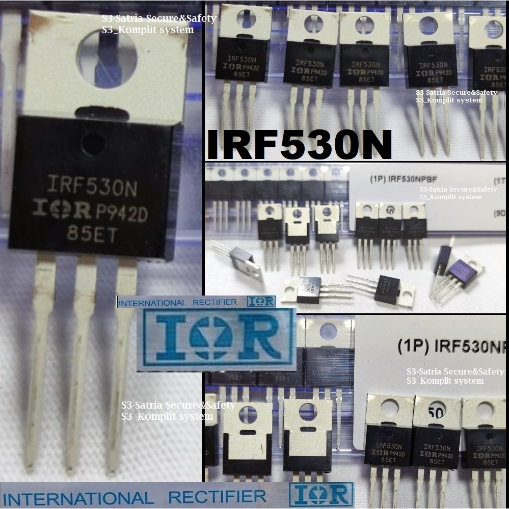 IRF530N irf530n Mosfet IRF530 N transistor IRF 530N 530n asli irf 530n