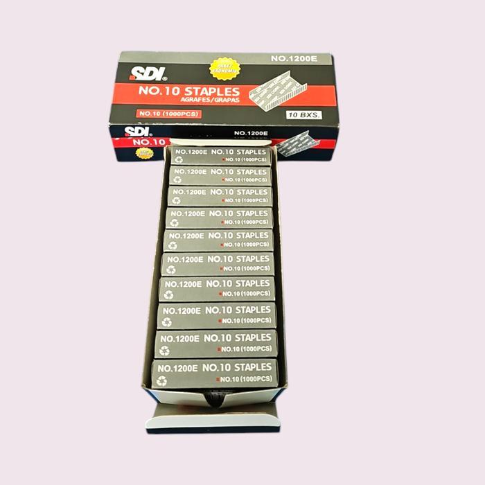 isi stapler, isi hekter, staples SDI no.10 harga tercantum adalah per 1 box besar isi 20 box kecil
