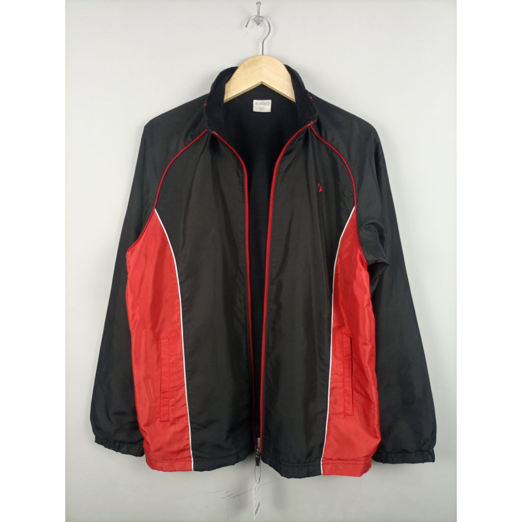 Tracktop Jaket Ignio Original_Hitam Merah_Size M-L