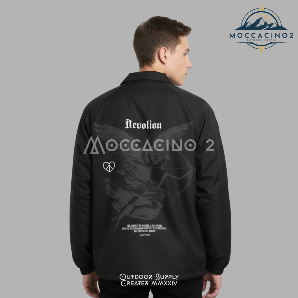 Jaket  Coach Moccacino - Coach Jaket Devolution Unisex  bahan Premium  - Keren (bisa cod)