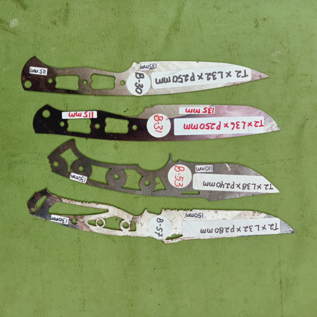 03. Bahan baja HSS DMO5/CO5 tebal 2mm