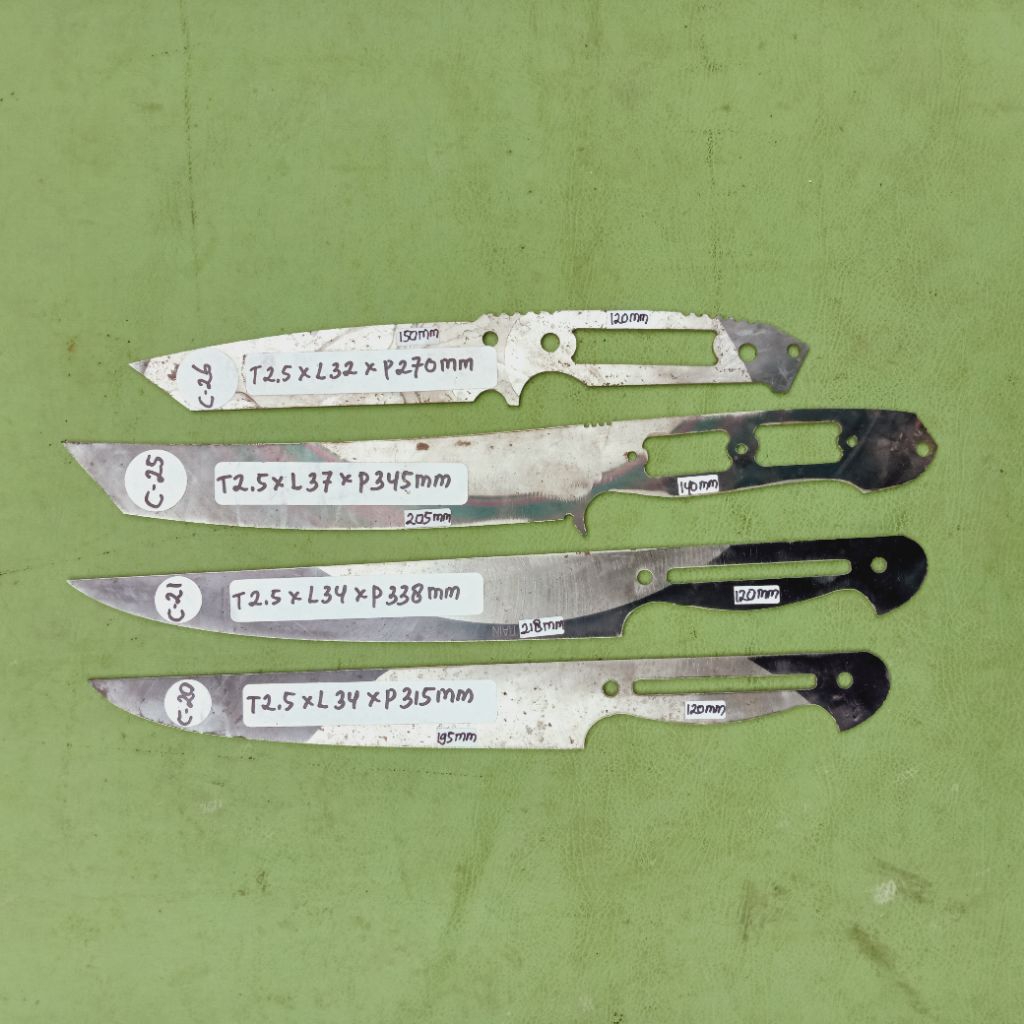 Baja blank HSS DMO5 tebal presisi 2,5mm ( tebal code 3mm)