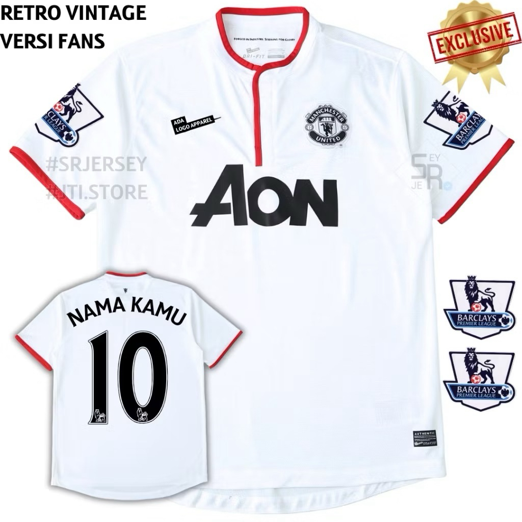 Jersey man united Mu 2012 2013 Retro Away