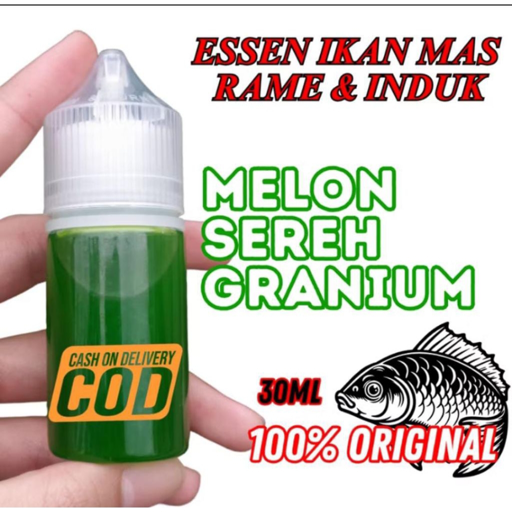 Essen aroma Melon sereh granium  Esen masuk di semua Media umpan cocok di semua kondisi kolam pancin
