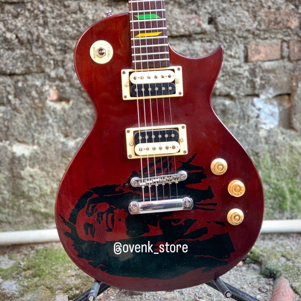 GITAR SHREDDER MODEL LES PAUL BOB MARLEY SECOND ORIGINAL