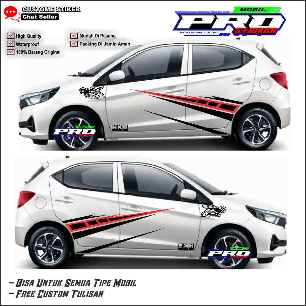 NEW STICKER BRIO STIKER BRIO RS STICKER MOBIL BRIO STICKER VARIASI MOBIL BRIO STICKER HONDA BRIO