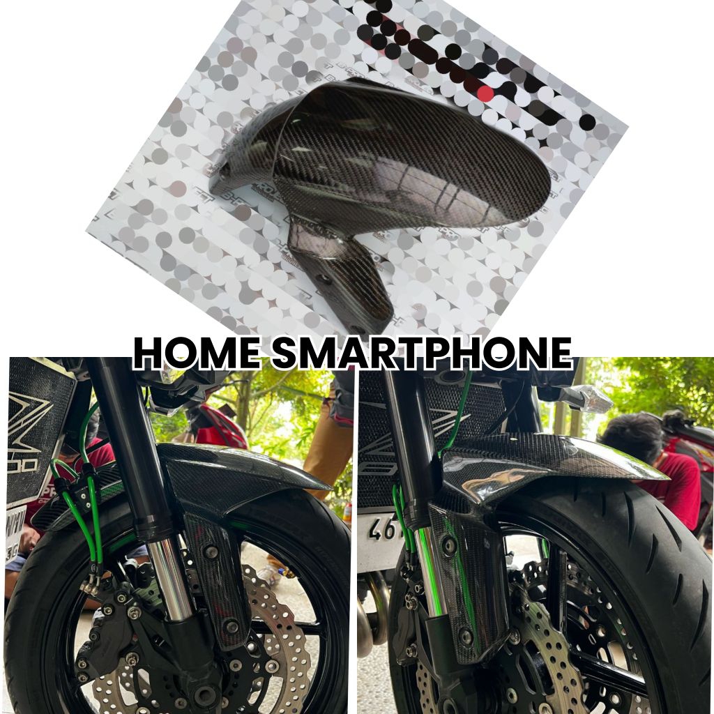 Spakbor Depan Kawasaki Z1000 ZX6R ZX10 Z800 CARBON KEVLAR ORIGINAL
