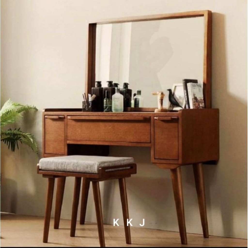 Meja rias retro//Tolet minimalis modern kayu jati