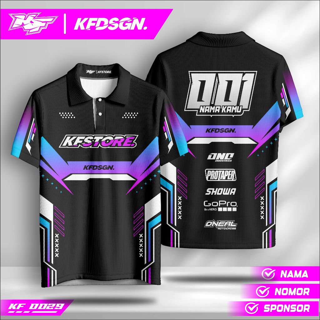 Jersey Drag Bike Custom – Bisa Nama Sendiri | Baju Balap Full Print Premium