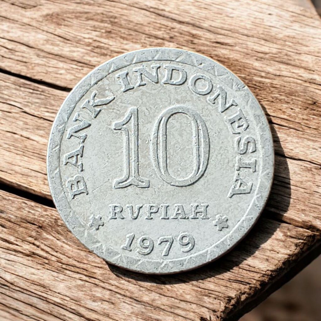 Koin 10 Rupiah Tabanas 1979 Aluminium